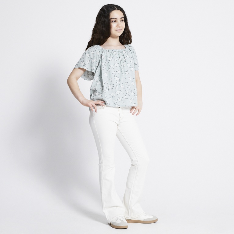 Square Neck Top "Hillevi Print"